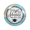 The Adventure Begins Graduation Party Paper Dinner Plates - 8 Ct. Image 1