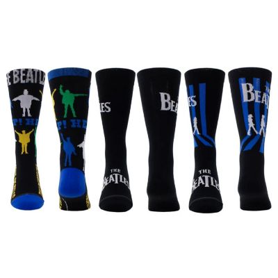 The Beatles Socks Help Abbey Road 3 Pack Image 1