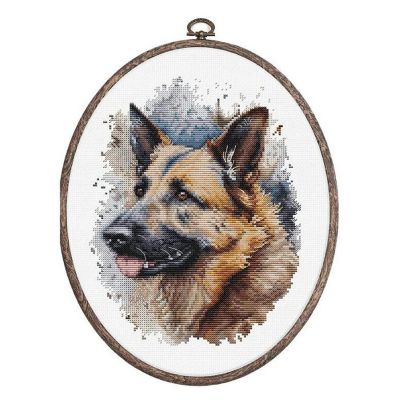 The German Shepherd BC214L Luca-S Counted Cross-Stitch Kit Image 1