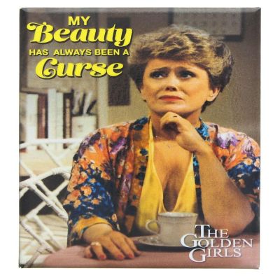 The Golden Girls Blanche My Beauty Is A Curse 2.5 x 3.5 Inch Magnet Image 1