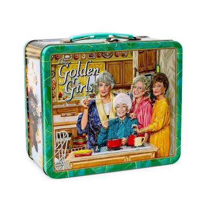 The Golden Girls Cast Retro Metal Tin Lunch Box Tote  Toynk Exclusive Image 1
