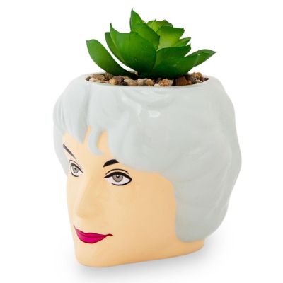 The Golden Girls Dorothy 3-Inch Ceramic Mini Planter With Artificial Succulent Image 1