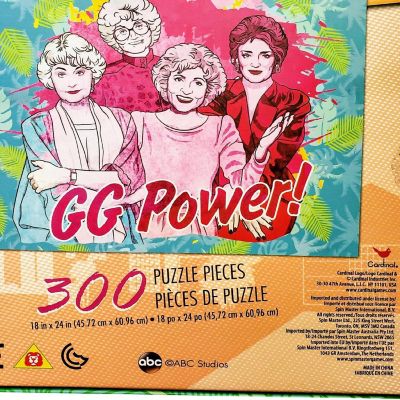 The Golden Girls GG Power! 300 Puzzle Pieces Cardinal 18"x24" Image 1