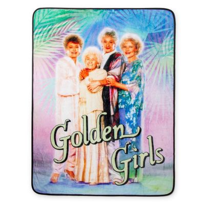 The Golden Girls Raschel Fleece Throw Fleece Blanket  45 x 60 Inches Image 1