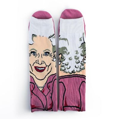The Golden Girls Rose Funny Graphic Socks  Single Pair Of Adult Crew Socks Image 1