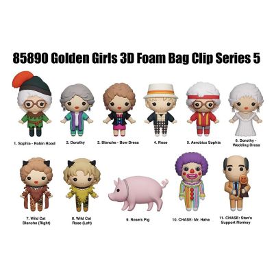 The Golden Girls Series 5 3D Foam Bag Figural Clip  One Random Image 2