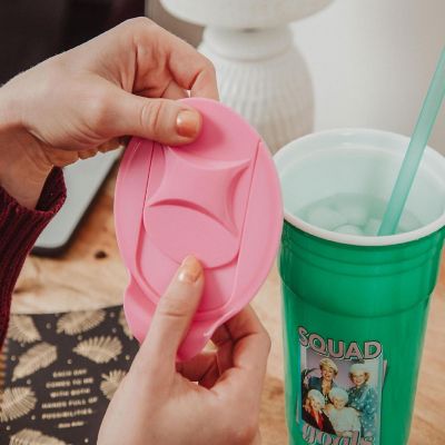 The Golden Girls "Squad Goals" Tumbler with Lid and Straw  Holds 32 Ounces Image 3
