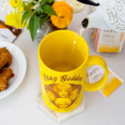 The Golden Girls "Stay Golden" Gold Ceramic Coffee Mug  Holds 20 Ounces Image 3