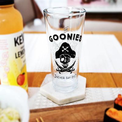 The Goonies "Never Say Die" Pint Glass  Holds 16 Ounces Image 2