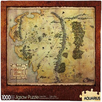 The Hobbit Map 1000 Piece Jigsaw Puzzle Image 1