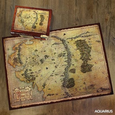 The Hobbit Map 1000 Piece Jigsaw Puzzle Image 2