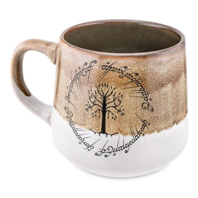 The Lord Of The Rings Elven Text Tapered Ceramic Pottery Mug  Holds 18 Ounces Image 1