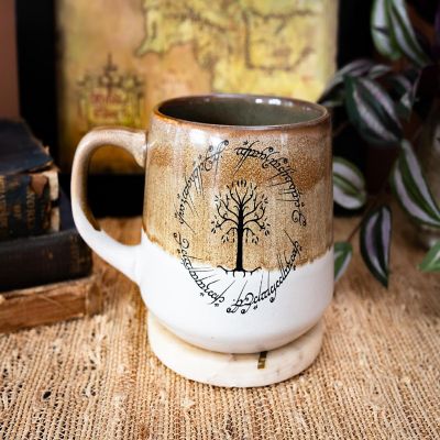 The Lord Of The Rings Elven Text Tapered Ceramic Pottery Mug  Holds 18 Ounces Image 3