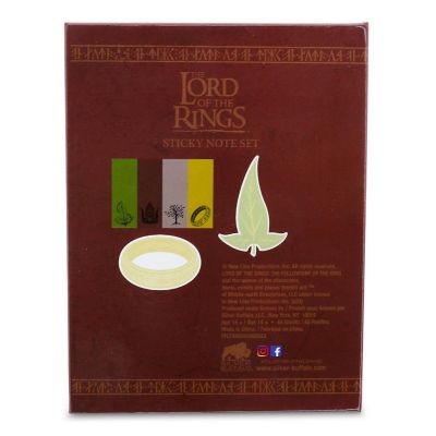The Lord Of The Rings Gondor and Elven Text Sticky Note and Tab Box Set Image 1