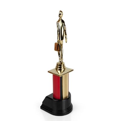 The Office Dundie Award Replica With 6 Interchangeable Plates  8 Inches Tall Image 1