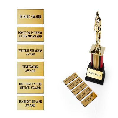 The Office Dundie Award Replica With 6 Interchangeable Plates  8 Inches Tall Image 2