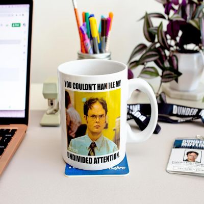 The Office Dwight Schrute "Undivided Attention" Ceramic Mug  Holds 20 Ounces Image 2
