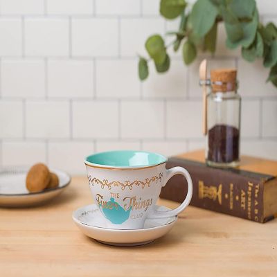 The Office Finer Things Club Ceramic Teacup and Saucer Set Image 3