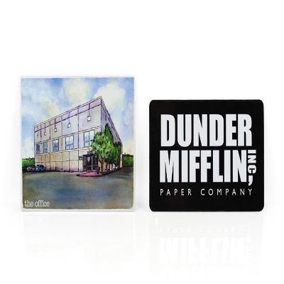 The Office Fridge Magnet Set - 4pcs Cool 4x3 Inches Flat Refrigerator Magnets Image 2
