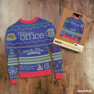 The Office Ugly Christmas Sweater Shaped 1000 Piece Jigsaw Puzzle Image 2