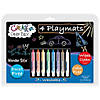 The Pencil Grip Black Board Playmat Kit with 8 Wonder Stix, 8-1/2" x 12", 4 Boards Image 1