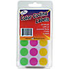 The Pencil Grip Color Coding Circle Labels, Neon, 180 Per Pack, 12 Packs Image 1