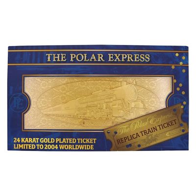 The Polar Express 24k Gold Plated Train Ticket Image 1