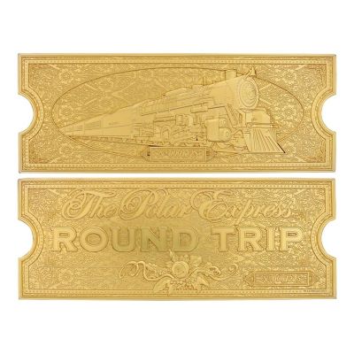 The Polar Express 24k Gold Plated Train Ticket Image 2
