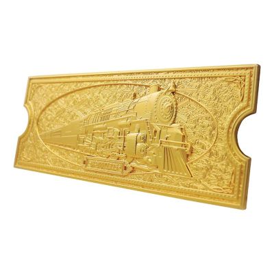 The Polar Express 24k Gold Plated Train Ticket Image 3