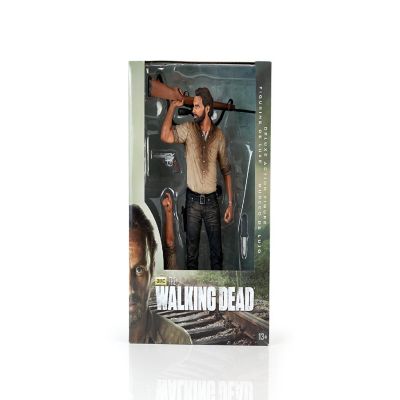The Walking Dead Rick Grimes Deluxe Poseable Figure  Measures 10 Inches Tall Image 3