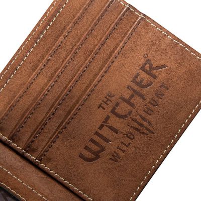 The Witcher 3 White Wolf Brown Bi-Fold Wallet Image 2