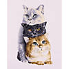 Thea Gouverneur Cross Stitch Kit Three Cats White Image 4