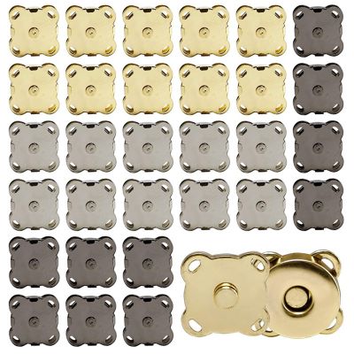 These 30 magnetic snap buttons are made of durable, lightweight carbide with a finely electroplated surface, ensuring long-lasting use and resistance to fading. Image 1