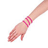 Thin Pink Ribbon Rubber Bracelets - 24 Pc. Image 1