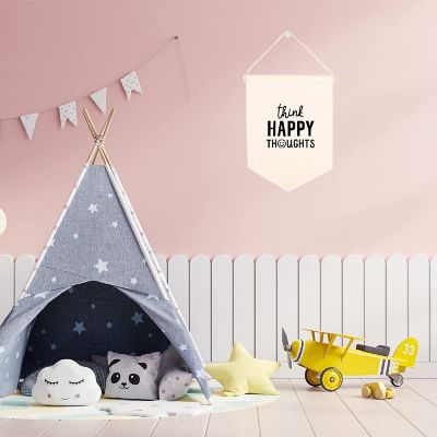 Think Happy Thoughts Banner 11x14in Image 1