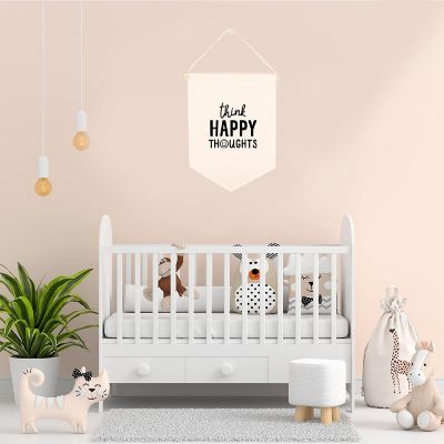 Think Happy Thoughts Banner 11x14in Image 2