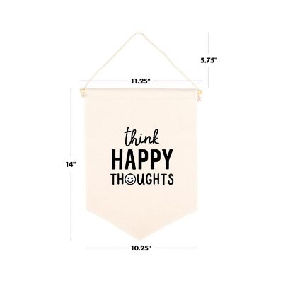 Think Happy Thoughts Banner 11x14in Image 3