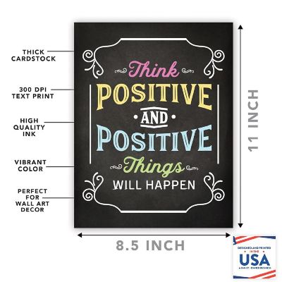 Think Positive Things Happen 8.5x11in Image 1