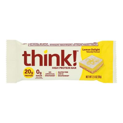 Think Products High Protein Bar - Lemon Delight - Case of 10 - 2.1 oz. Image 1