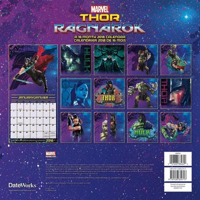 Thor: Ragnarok Wall Calendar 2018 Image 1