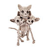 Three-Headed Dog Skeleton Halloween Decoration Image 1