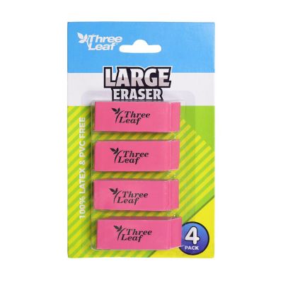 Three Leaf 48 Ct. Pink Bevel Eraser (Pack of 12) Image 1