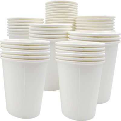 Three Leaf 8 Oz. Disposable Paper Cold Cups, (White) 1000 Ct. Image 1