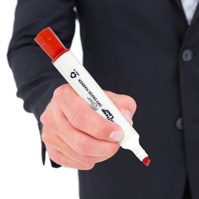 Three Leaf Dry Erase Marker 8 Pack , Assorted, Chisel Tip, Pack of 72 Image 1