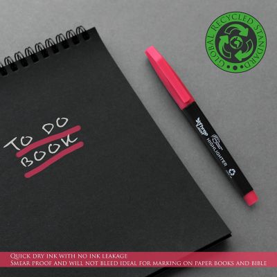 Three Leaf Highlighter 4 Pack , Assorted  , Chisel Tip, Pack of 72 Image 1