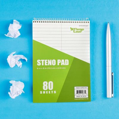 Three Leaf Steno Pad 6 X 9, 80 Sheets, Pack of 48 Image 3