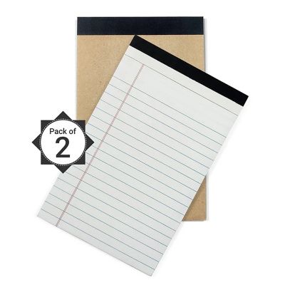 Three Leaf Writing Pad 5 X 8 Inch,50 Sheets , 2 Pack, Pack of 48 Image 1
