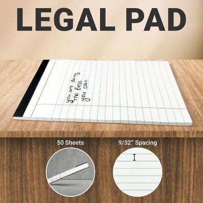 Three Leaf Writing Pad 5 X 8 Inch,50 Sheets , 2 Pack, Pack of 48 Image 3