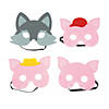 Three Little Pigs & Big Bad Wolf Masks - 4 Pc. Image 1