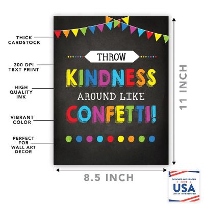 Throw Kindness Like Confetti 8.5x11in Image 1